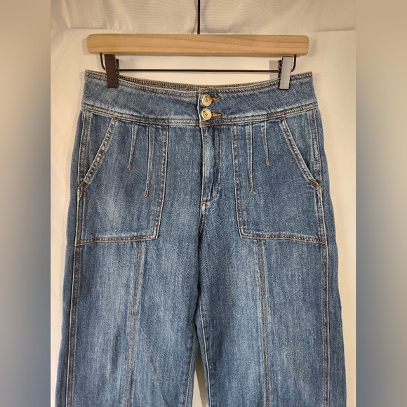 Pilcro and the letterpress by Anthropologie, wide leg cropped jeans, siz… - Picture 6 of 12